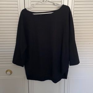 Black ribbed sweater